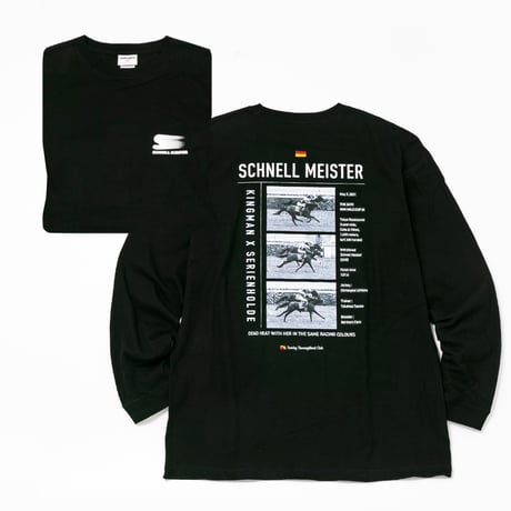 シュネルマイスター引退記念グラフィカルロングスリーブTシャツ（黒/Black）