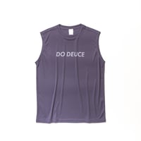 ドウデュース グラフィカルノースリーブTシャツ（紫/Purple）