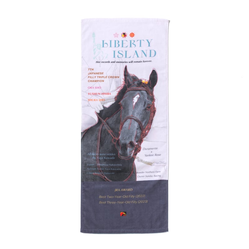 リバティアイランド メモリアルグッズ フェイスタオル | HORSEGOODSnet