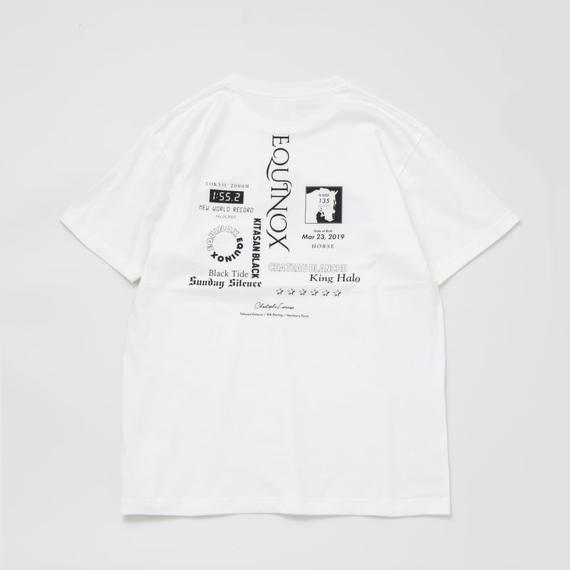 イクイノックス引退記念グラフィカルTシャツBパターン（白/White