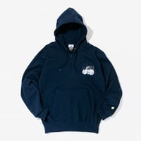 レモンポップ グラフィカルジップパーカー（紺/Navy）