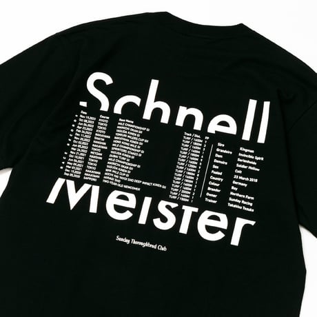 シュネルマイスター引退記念グラフィカルTシャツBパターン（黒/Black）