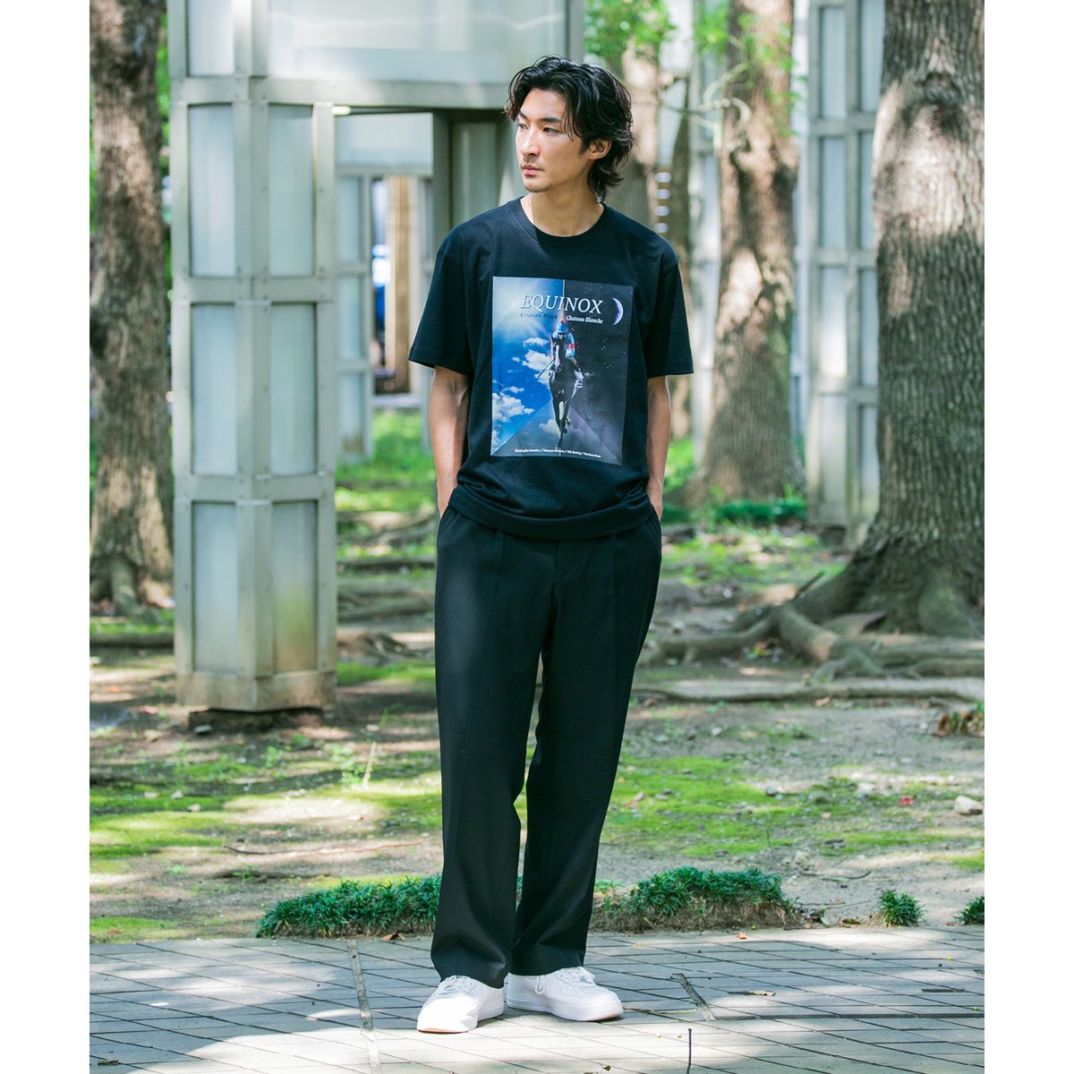 イクイノックス引退記念グラフィカルブルゾン（黒/Black） Mサイズ CATEGORY イクイノックス/Equinox | HORSEGOODSnet