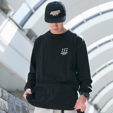 レモンポップ グラフィカルロングスリーブTシャツ（黒/Black）