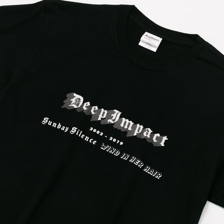 ディープインパクト グラフィカルTシャツAパターン（黒/Black）