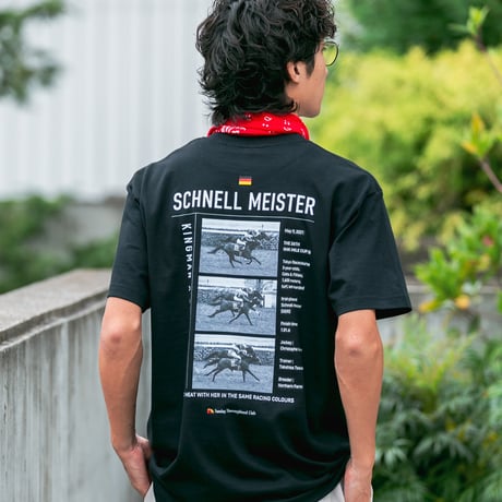 シュネルマイスター引退記念グラフィカルTシャツAパターン（黒/Black）
