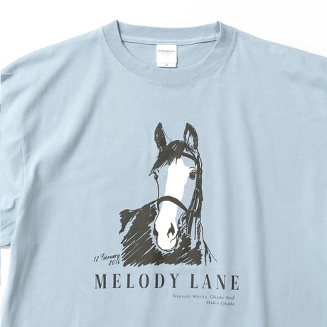 メロディーレーン グラフィカルTシャツBパターン（青/Blue）