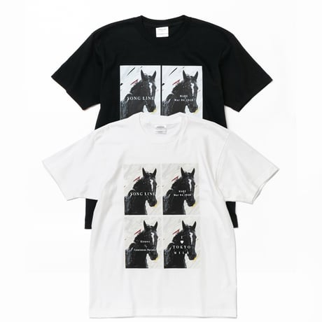 ソングライン引退記念グラフィカルTシャツAパターン（白/White）