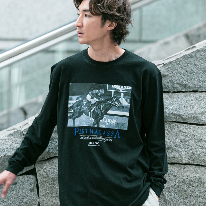 ☆送料・関税込☆HUMBLEBRAG★CRO.P★Tシャツ★人気★ パンサラッサ引退記念グラフィカルロングスリーブTシャツ（黒