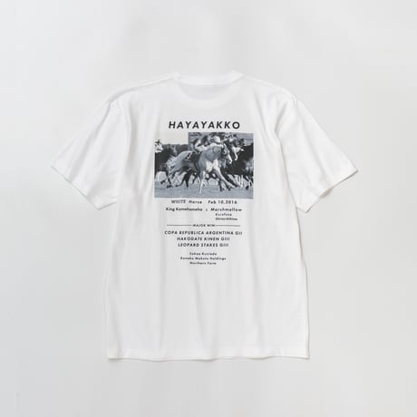 ハヤヤッコ グラフィカルTシャツCパターン（白/White）