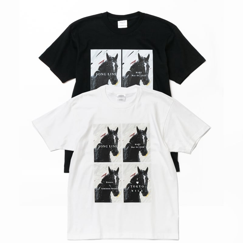 ソングライン引退記念グラフィカルTシャツAパターン（黒/Black