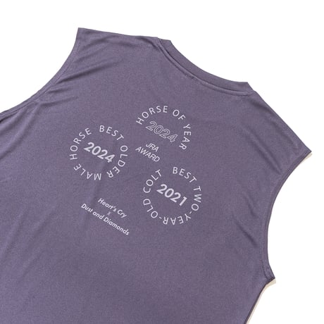 ドウデュース グラフィカルノースリーブTシャツ（紫/Purple）