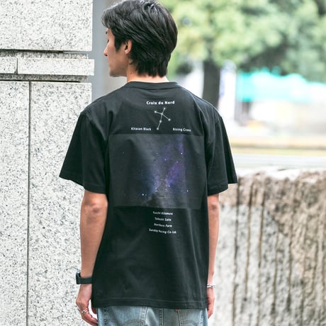 クロワデュノール グラフィカルTシャツBパターン（黒/Black）