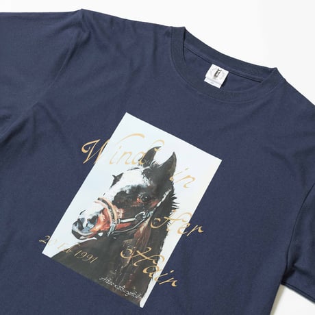 ウインドインハーヘア グラフィカルTシャツAパターン（紺/Navy）