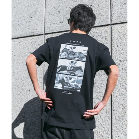 ディープインパクト グラフィカルTシャツBパターン（黒/Black）