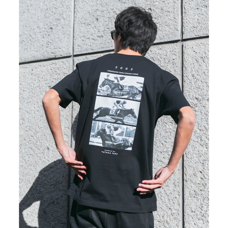 ディープインパクト グラフィカルTシャツBパターン（黒/Black