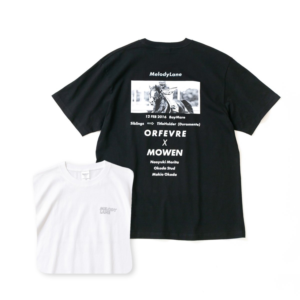 メロディーレーンＴシャツ メロディーレーン グラフィカルTシャツCパターン（黒/Black