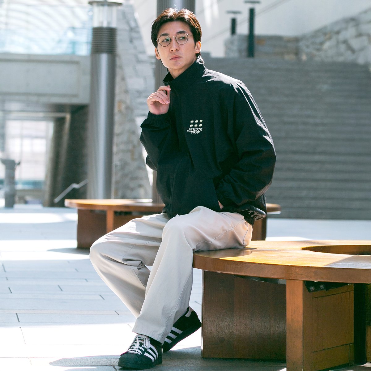 レモンポップ グラフィカルブルゾン（黒/Black） | HORSEGOODSnet