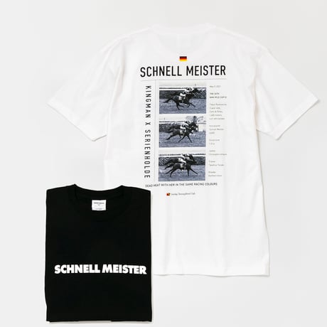 シュネルマイスター引退記念グラフィカルTシャツAパターン（白/White）