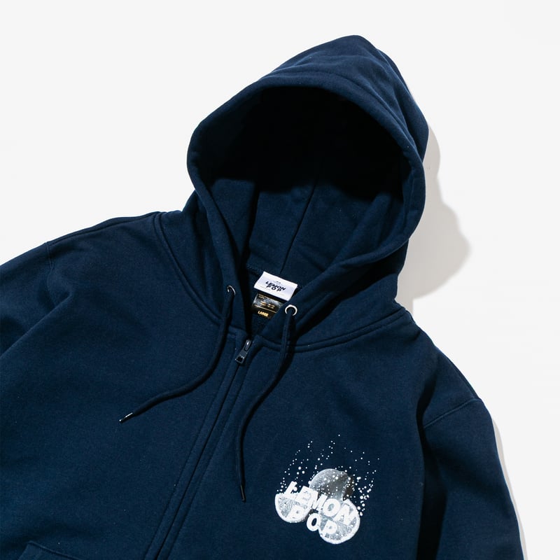 レモポ出品 レモンポップ グラフィカルジップパーカー（紺/Navy） | HORSEGOODSnet
