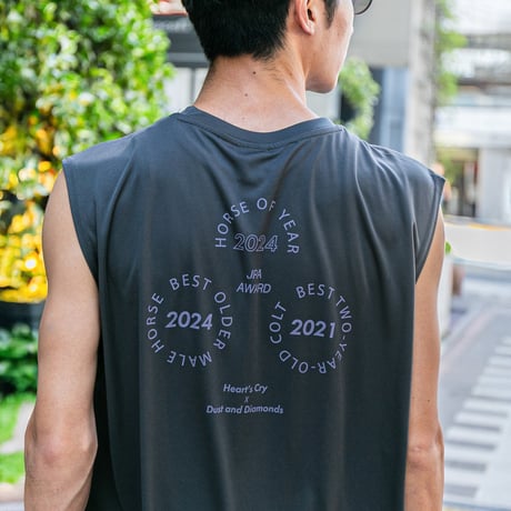 ドウデュース グラフィカルノースリーブTシャツ（グレー/Gray）