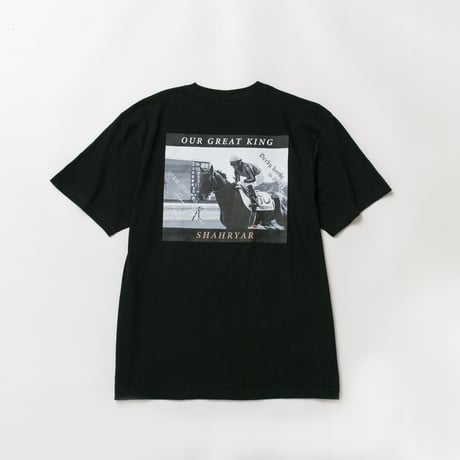シャフリヤール グラフィカルTシャツCパターン（黒/Black）