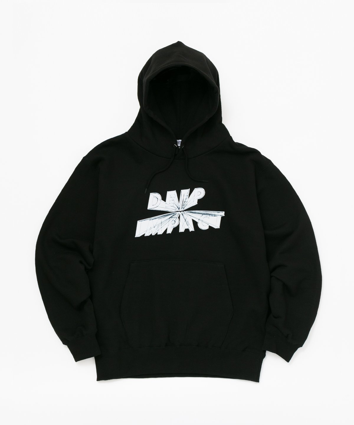 Kroi グッズ　DIG THE DEEP フード付きパーカー 黒 ディープインパクト グラフィカルパーカー（黒/Black