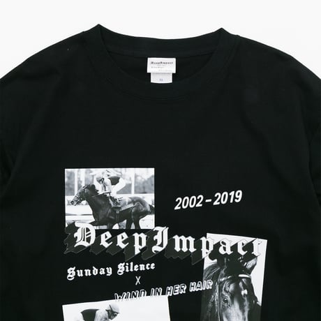 ディープインパクト グラフィカルロングスリーブTシャツ（黒/Black）