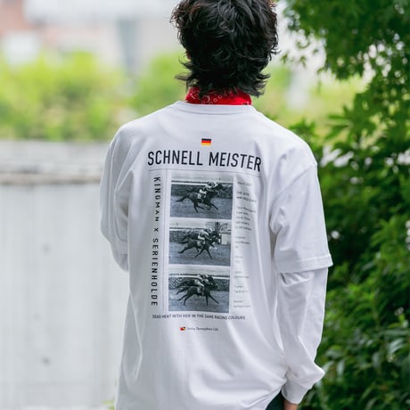 シュネルマイスター引退記念グラフィカルTシャツAパターン（白/White）