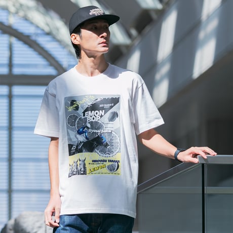 レモンポップ グラフィカルTシャツAパターン（白/White）