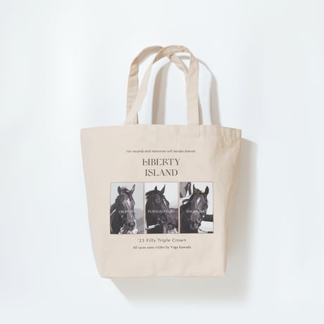 リバティアイランド メモリアルグッズ グラフィカルトートLサイズ（生成り/Off-White）