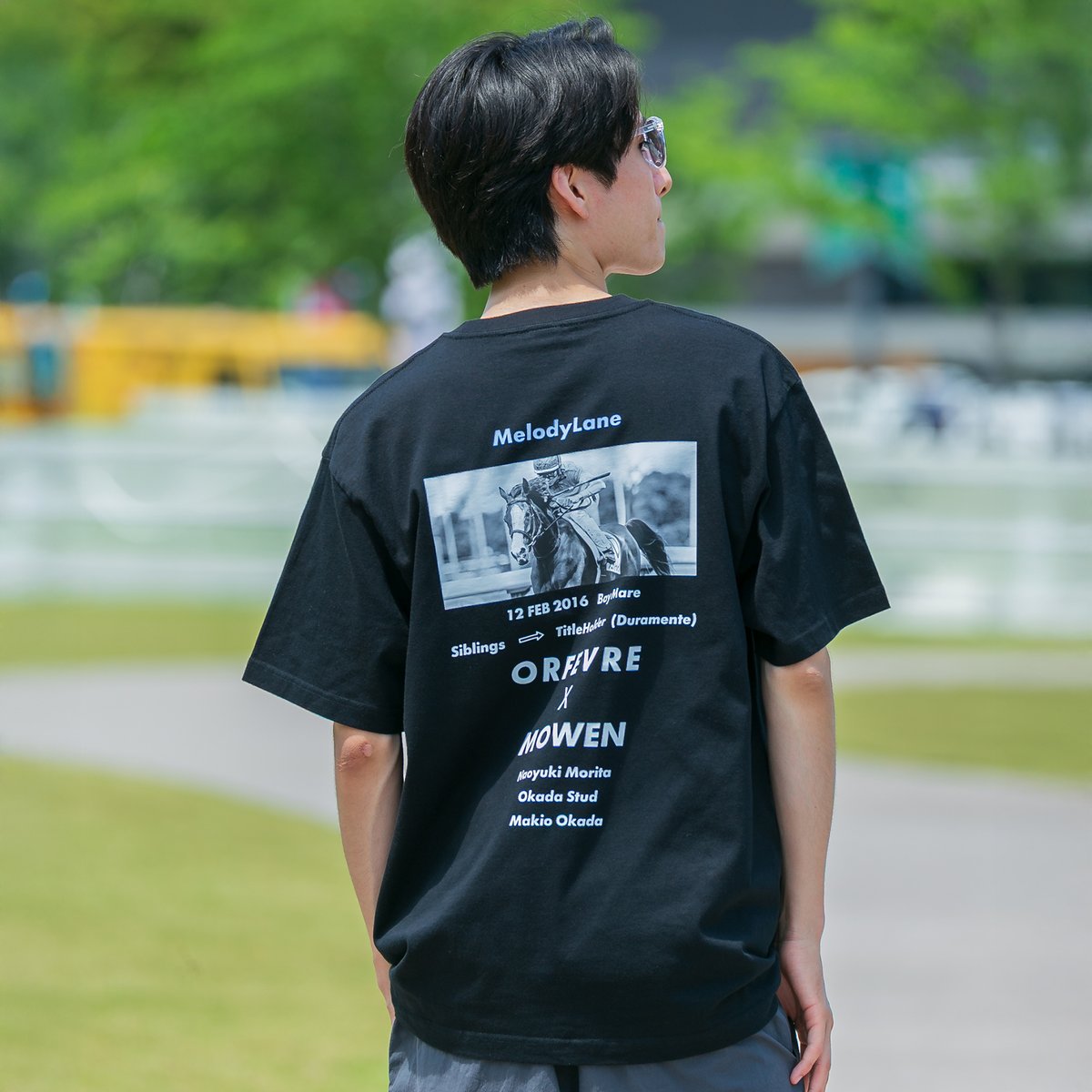 メロディーレーン グラフィカルTシャツCパターン（黒/Black