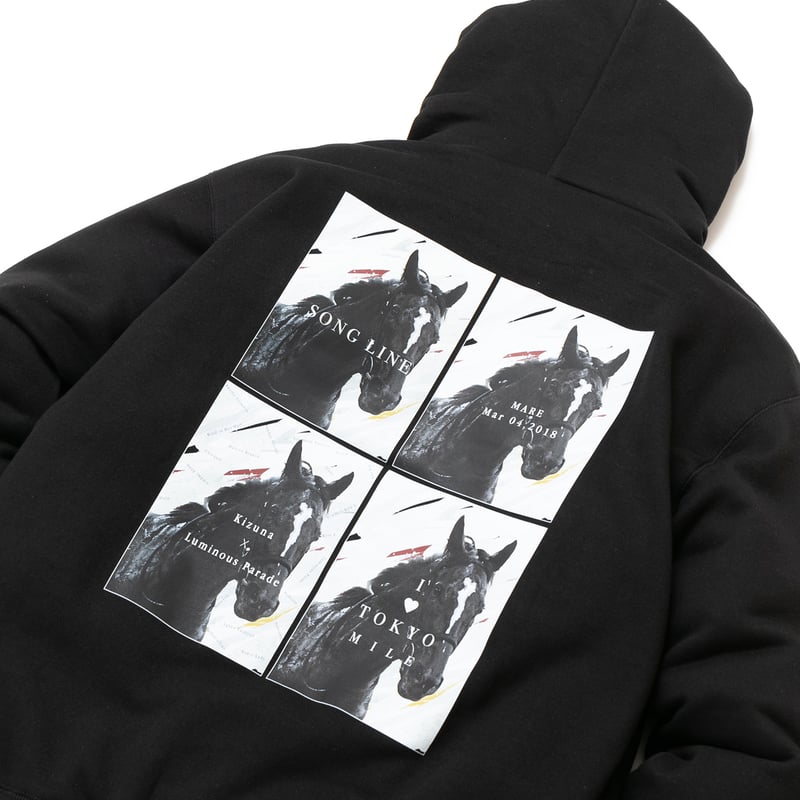 ソングライン引退記念グラフィカルパーカー(黒/Black ソングライン引退記念グラフィカルパーカー(黒/Black