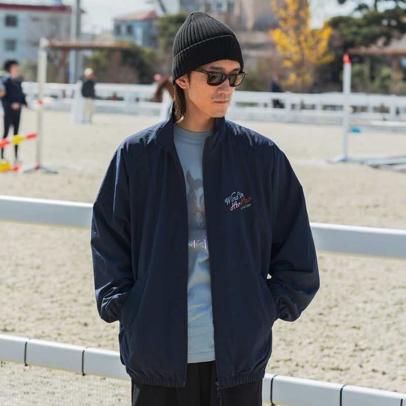 ウインドインハーヘア グラフィカルブルゾン（紺/Navy） | HORSEGOODSnet