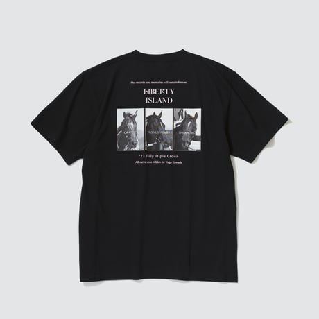 リバティアイランド メモリアルグッズ グラフィカルTシャツBパターン（黒/Black）