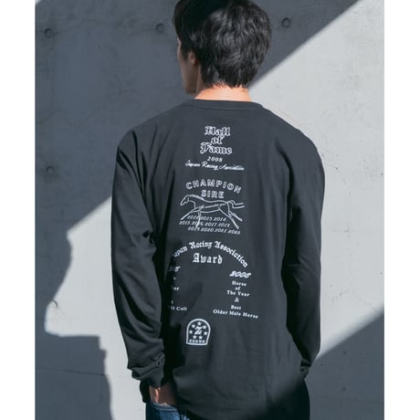 ディープインパクト グラフィカルロングスリーブTシャツ（黒/Black）