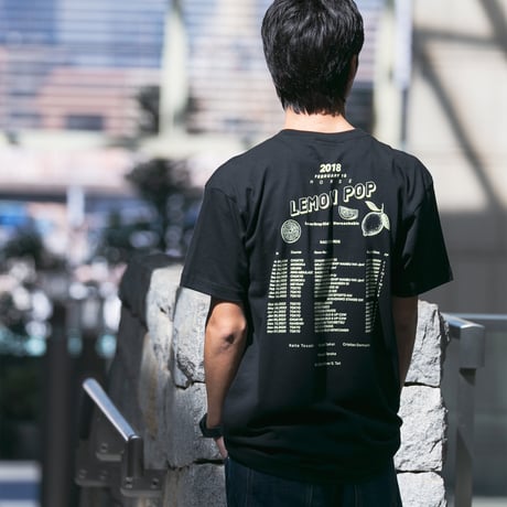 レモンポップ グラフィカルTシャツBパターン（黒/Black）