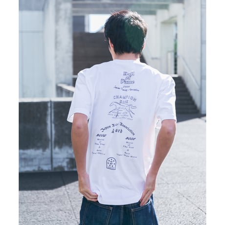 ディープインパクト グラフィカルTシャツAパターン（白/White）