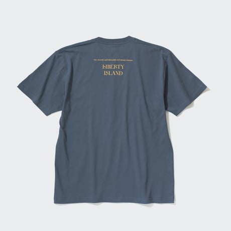 リバティアイランド メモリアルグッズ グラフィカルTシャツAパターン（青/Blue）