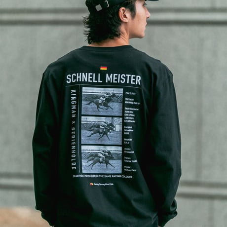 シュネルマイスター引退記念グラフィカルロングスリーブTシャツ（黒/Black）