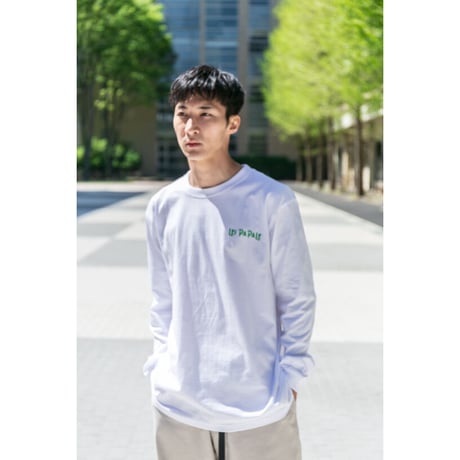 レイパパレ引退記念グラフィカルロングスリーブTシャツ（白/White）