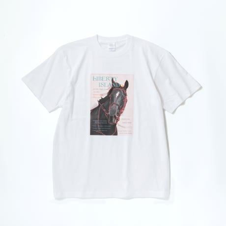 リバティアイランド メモリアルグッズ グラフィカルTシャツAパターン（白/White）