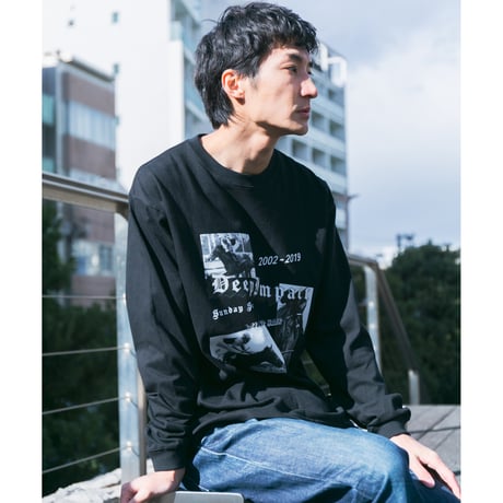 ディープインパクト グラフィカルロングスリーブTシャツ（黒/Black）