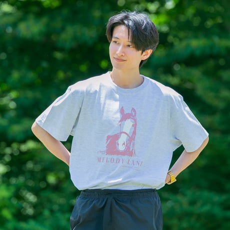 メロディーレーン グラフィカルTシャツBパターン（グレー/Gray）