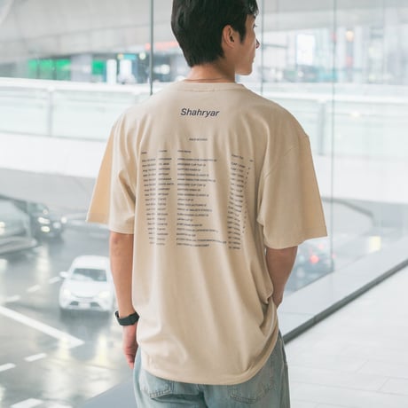 シャフリヤール グラフィカルTシャツBパターン（ベージュ/Beige）