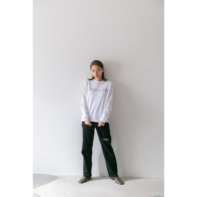 ソダシ引退記念グラフィカルロングスリーブTシャツ（白/White