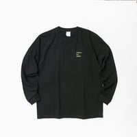 クロワデュノール グラフィカルロングスリーブTシャツ（黒/Black）