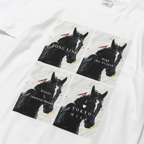 ソングライン引退記念グラフィカルTシャツAパターン（白/White）