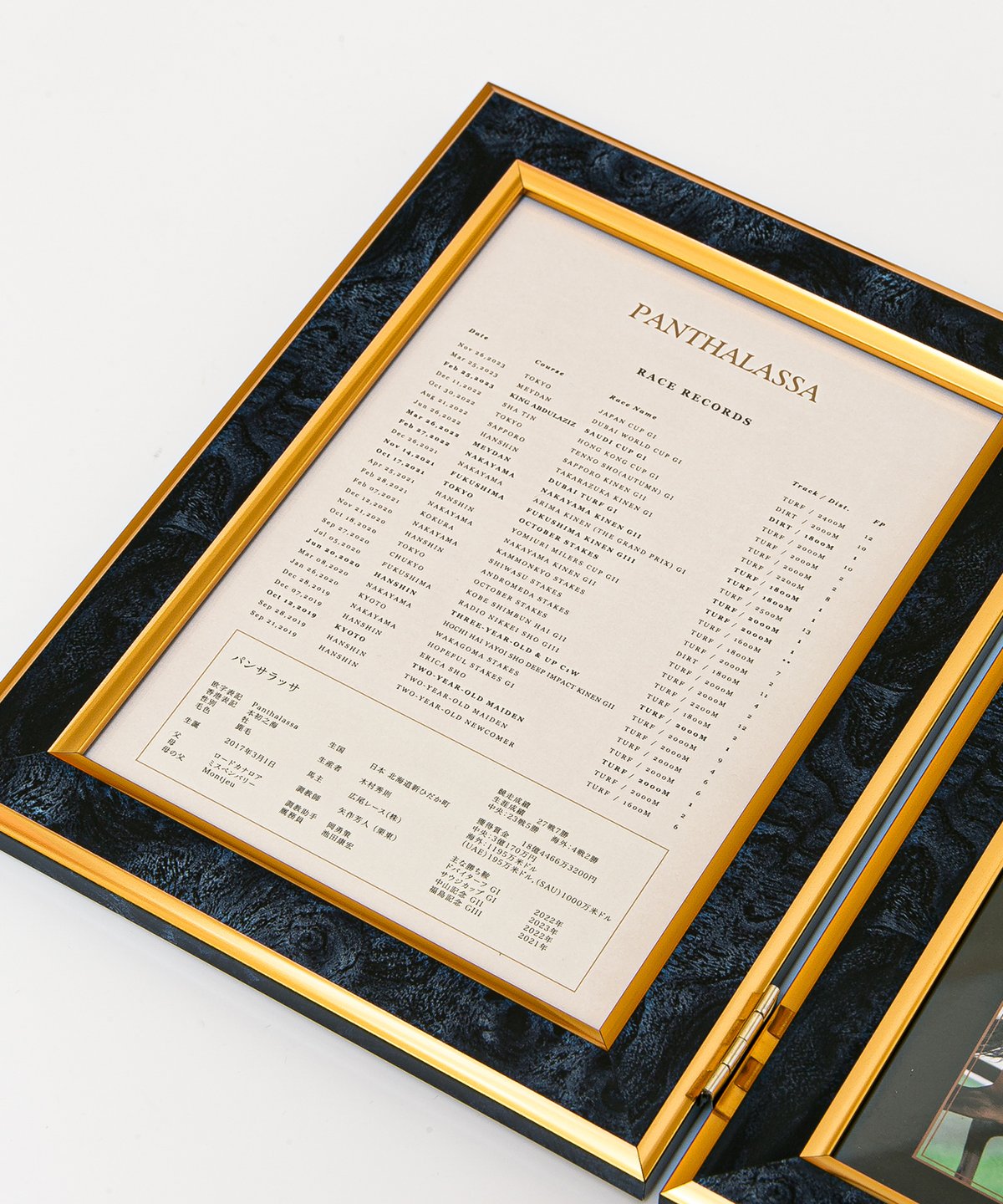 パンサラッサ引退記念写真デザインパネル（シリアルナンバー入り） 数量200個限定】パンサラッサ引退記念写真デザインパネル（シリアル