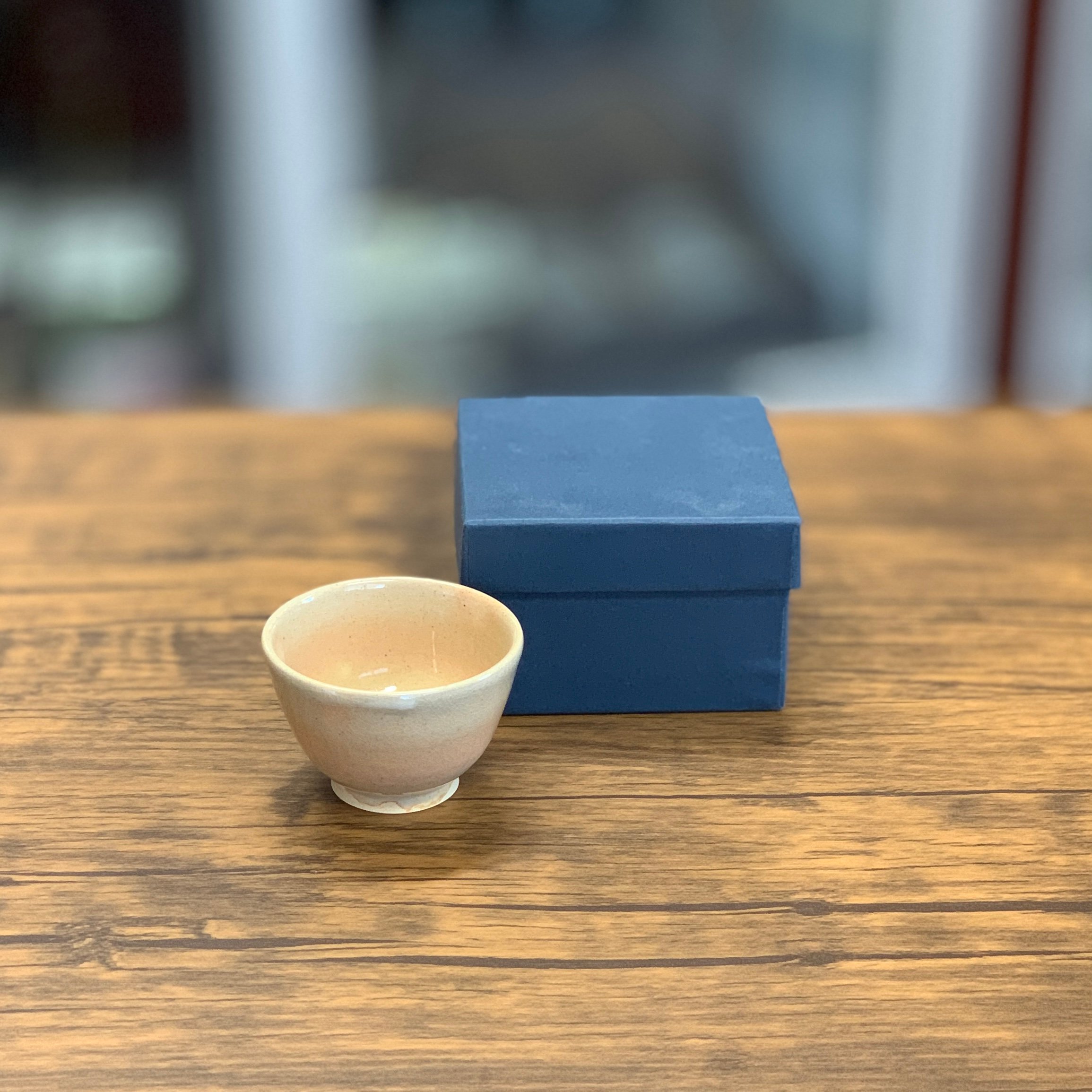 萩焼お猪口 粉引(高) 坂倉正紘(十六代坂倉新兵衛)作 【日本酒屋